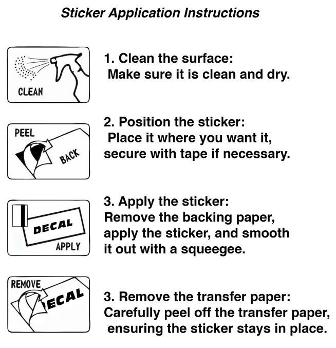 Brake Caliper Vinyl Sticker Decal – 4-Pack (Decorative Only, Not a Brake Part)